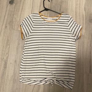 Black and white striped shirt